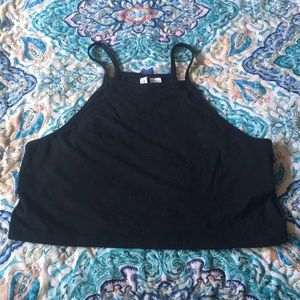 Black tank top